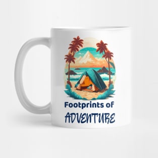 wild camping, adventurer, adventure hiking, design v17 Mug